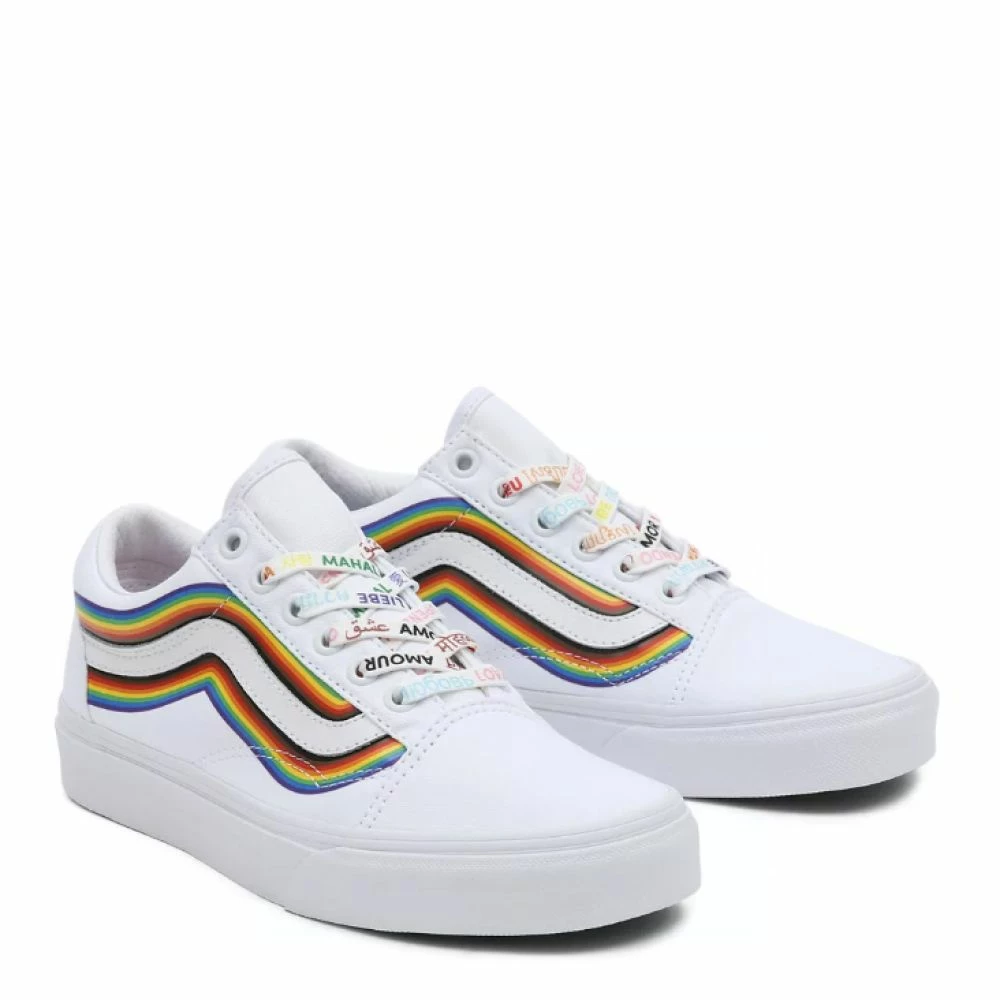Vans Pride Old Skool In White/True White 4 Vans Pride Old Skool In White/True White - Image 2