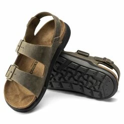 Birkenstock Men's Milano CT Oiled Leather In Faded Khaki 8 Birkenstock Men's Milano CT Oiled Leather In Faded Khaki -High Top Sales 1018427 510w 3 1100x
