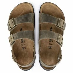 Birkenstock Men's Milano CT Oiled Leather In Faded Khaki 9 Birkenstock Men's Milano CT Oiled Leather In Faded Khaki -High Top Sales 1018427 510w 4 1100x