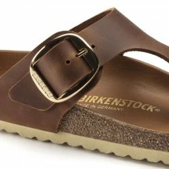 Birkenstock Women's Gizeh Big Buckle Leather In Cognac -High Top Sales 1018785 detail 1 1100x
