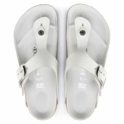 Birkenstock Women's Big Buckle Gizeh Leather In White 9 Birkenstock Women's Big Buckle Gizeh Leather In White -High Top Sales 1018885 4 1100x