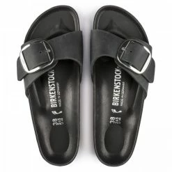 Birkenstock Women's Madrid Big Buckle Oiled Leather In Black (Narrow Width) -High Top Sales 1 0 1006523 top 1100x