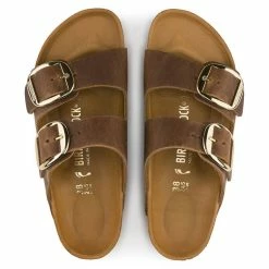 Birkenstock Women's Arizona Big Buckle Oiled Leather In Cognac (Narrow Width) -High Top Sales 1 0 1011073 3 1100x