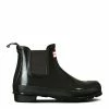Hunter Women's Original Gloss Chelsea Wellington In Black