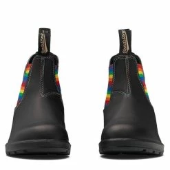Blundstone Women's Original 2105 In Black With Rainbow Elastic And Contrast Stitching -High Top Sales 2105 4 1 1100x