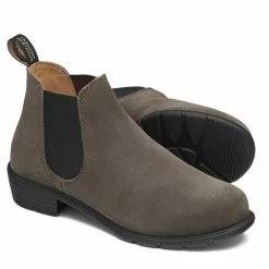 Blundstone Women's Series Low Heel 2173 In Dark Grey Suede -High Top Sales 2173 1071 3 1100x