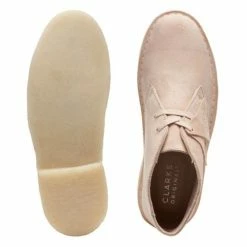 Clarks Women's Desert Boot In Beige Suede -High Top Sales 26165814 5 1100x