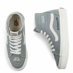 Vans Women's Eco Theory Sk8-Hi Tapered In Green Milieu/Marshmallow -High Top Sales 4193 3 1100x