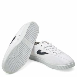Tretorn Nylite Plus Canvas In White/Navy -High Top Sales 480167031 4 1100x