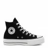 Converse Women's Chuck Taylor All Star Canvas Platform Hi In Black/White/White -High Top Sales 560845c a 107x1 2 1100x