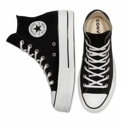 Converse Women's Chuck Taylor All Star Canvas Platform Hi In Black/White/White 10 Converse Women's Chuck Taylor All Star Canvas Platform Hi In Black/White/White -High Top Sales 560845c e 08x1 2 1100x