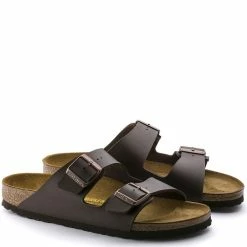 Birkenstock Arizona Birko-Flor In Dark Brown (Narrow Width) 8 Birkenstock Arizona Birko-Flor In Dark Brown (Narrow Width) -High Top Sales 5 1 51703 pair 1 1100x