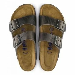 Birkenstock Arizona Softbed Oiled Leather In Iron -High Top Sales 5 5 552801 top 1100x