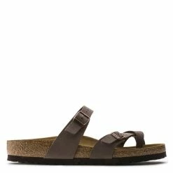 Birkenstock Mayari Birko-Flor Nubuck In Mocha (Narrow Width)