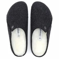 Birkenstock Women's Zermatt Shearling Wool Felt In Anthracite (Narrow Width) -High Top Sales BI 1015084 2095 3 1100x