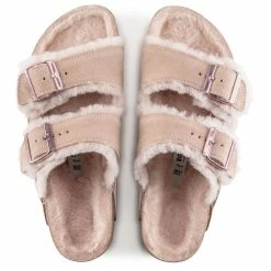 Birkenstock Women's Arizona Shearling In Light Rose -High Top Sales BI 1020411 522W 4 1100x