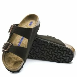 Birkenstock Women's Arizona Softbed Leather In Mocha (Narrow Width) -High Top Sales BI 951313 2078 4 1100x