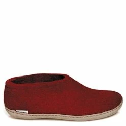 Glerups Shoe Leather Sole In Red