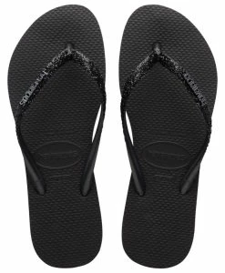 Havaianas Women's Slim Glitter II In Black