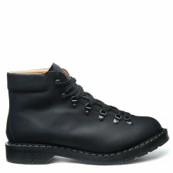 Solovair Urban Hiker In Black Greasy
