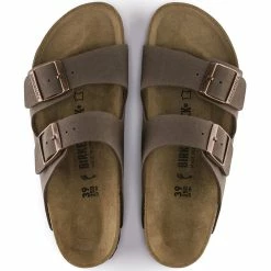 Birkenstock Arizona Birkibuc In Mocha (Narrow Width) -High Top Sales b i birkenstock arizona birko flor mocha 151183 4 1100x