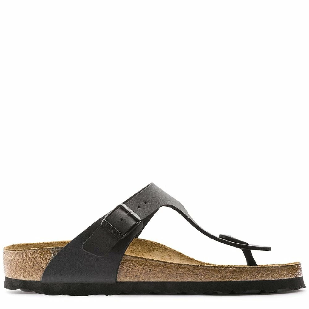 Birkenstock Gizeh Birko-Flor In Black (Narrow Width) 3 Birkenstock Gizeh Birko-Flor In Black (Narrow Width)