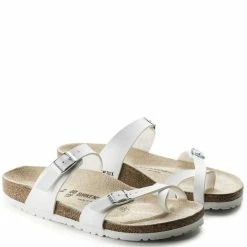 Birkenstock Mayari Birko-Flor In White -High Top Sales b i birkenstock mayari birko flor white 710531 3 1100x