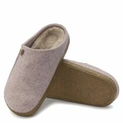 Birkenstock Women's Zermatt Shearling Wool Felt In Light Rose (Narrow Width) -High Top Sales bi 1023169 2096 4 1100x