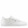 Reebok Women's Club C 85 In White/Sheer Grey -High Top Sales bs7685 ftw photo side lateral white 1100x