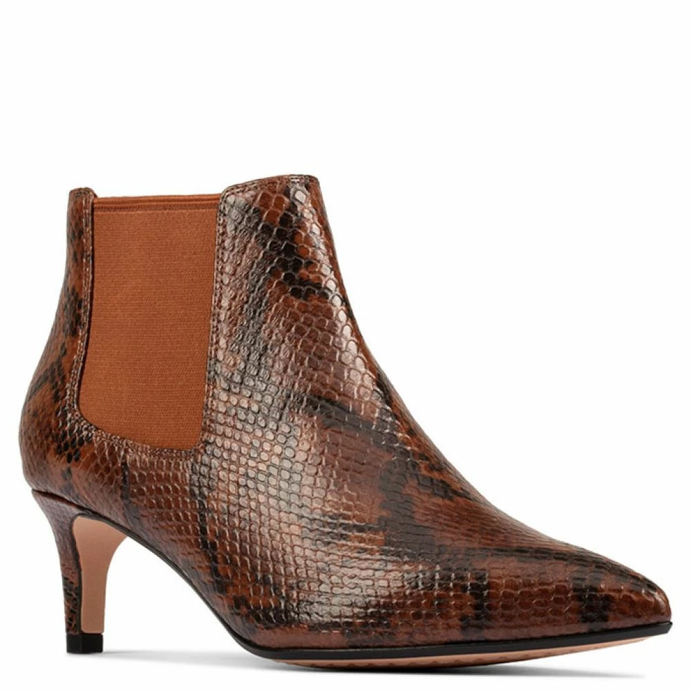 Clarks Women's Laina55 Boot 2 In Dark Tan 4 Clarks Women's Laina55 Boot 2 In Dark Tan - Image 2