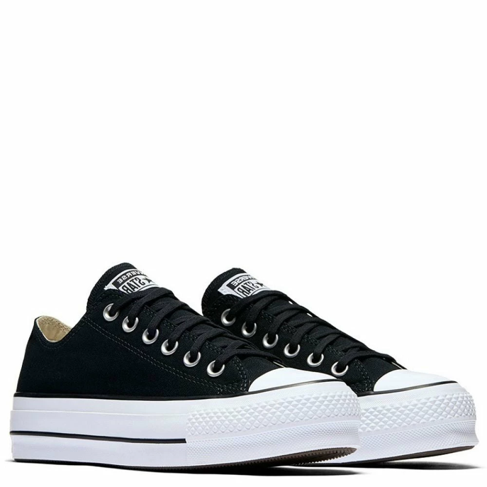 Converse Women's Chuck Taylor All Star Lift Low Top In Black 3 Converse Women's Chuck Taylor All Star Lift Low Top In Black