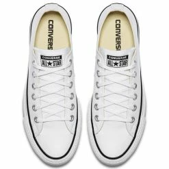 Converse Women's Chuck Taylor All Star Lift In White/Black -High Top Sales c o convers chuck taylor all star lift low top white 560251c 4 1100x