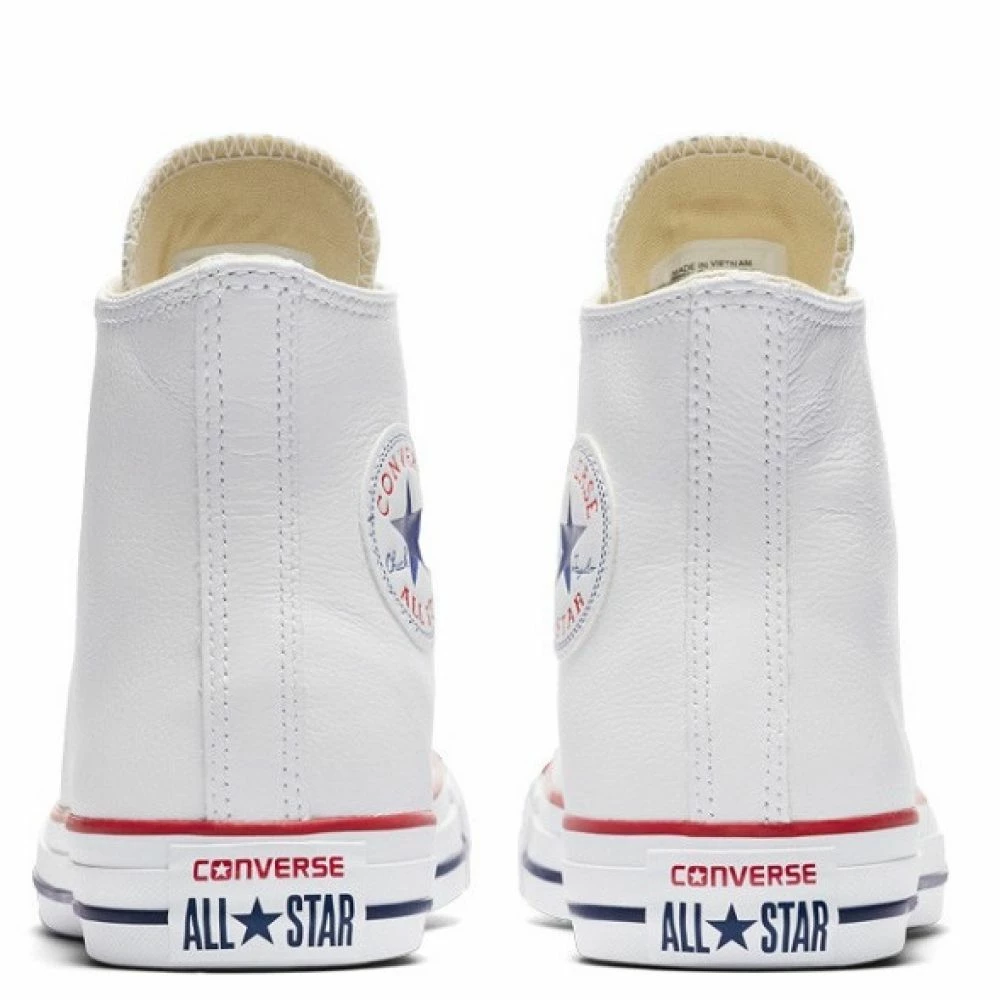 Converse Chuck Taylor All Star Leather High Top In Optic White 5 Converse Chuck Taylor All Star Leather High Top In Optic White - Image 3
