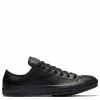 Converse Chuck Taylor All Star Mono Leather Low Top In Black Monochrome -High Top Sales c o converse chuck taylor all star monochrome leather low top black 135253 1 1100x