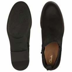 Clarks Women's Memi Zip In Black Leather -High Top Sales cl 26161654 1352 4 1100x