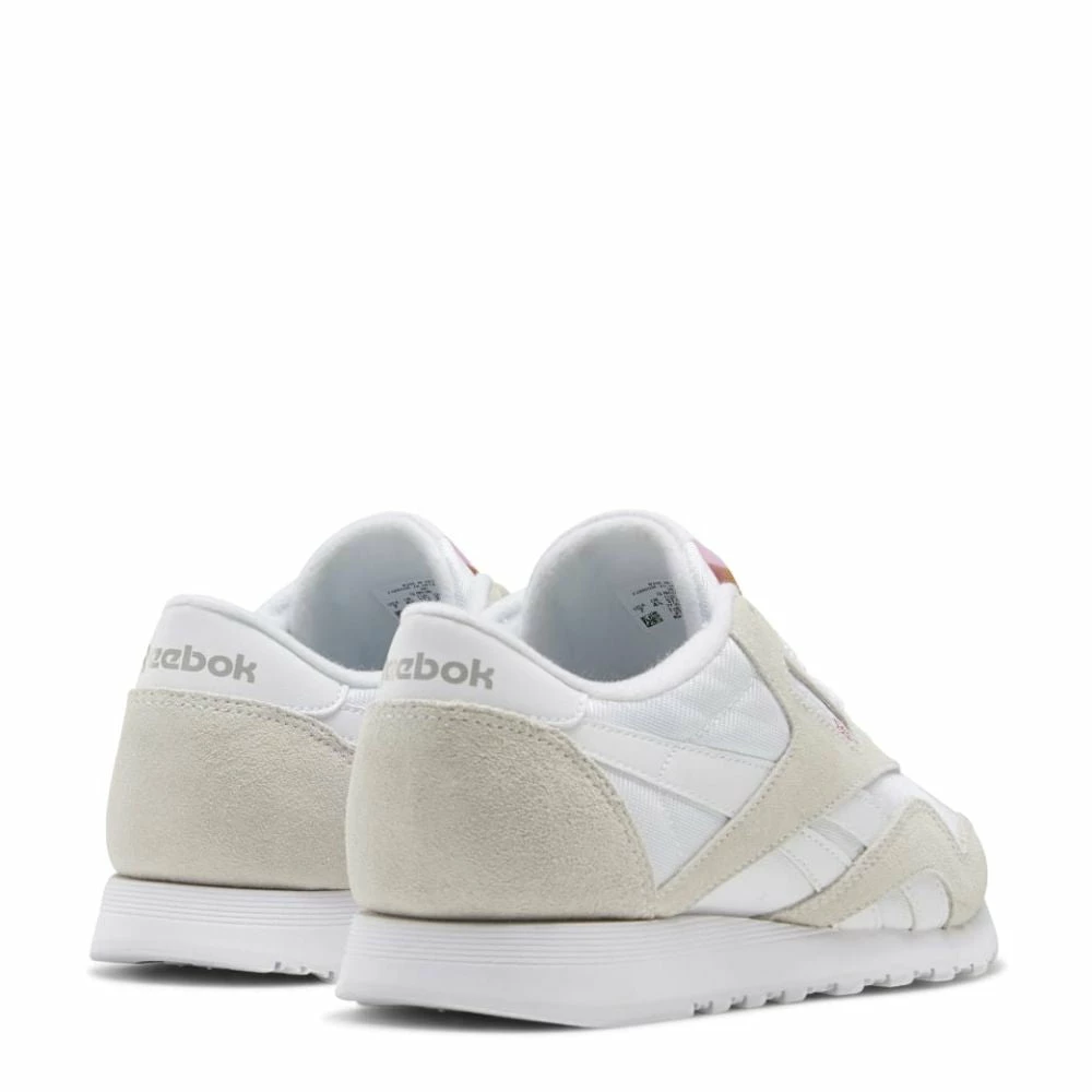 Reebok Women's Classic Nylon In White/Light Grey 6 Reebok Women's Classic Nylon In White/Light Grey - Image 4