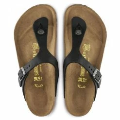 Birkenstock Women's Gizeh Oiled Leather In Black 10 Birkenstock Women's Gizeh Oiled Leather In Black -High Top Sales g i gizeh 845251 3 1100x