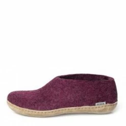 Glerups Women's Shoe Leather Sole In Cranberry 9 Glerups Women's Shoe Leather Sole In Cranberry -High Top Sales g l gl shoe cran 4 1100x