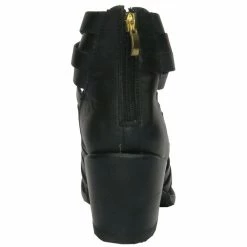 Getoutside Women's Lola Strappy Heel Boot In Black -High Top Sales g o gos 6 blk 4 1100x