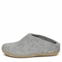 Glerups Open Heel Leather Sole In Grey -High Top Sales gb01 1007 3 1100x