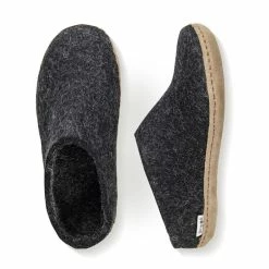 Glerups Open Heel Leather Sole In Charcoal 11 Glerups Open Heel Leather Sole In Charcoal -High Top Sales gb01 1017 5 1100x