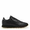 Reebok Women's Classic Leather In Core Black/Pure Grey 5/Rubber Gum 3