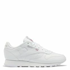 Reebok Women's Classic Leather In Cloud White/Cloud White/Pure Grey 3