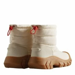 Hunter Women's Intrepid Insulated Short Snow Boots In White Willow/Gum -High Top Sales ht wfs2108wwu 1069 3 1100x