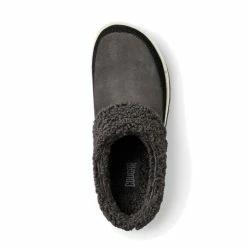 Cougar Women's Liliana Suede Mule In Black/Pewter -High Top Sales liliana silky sude faux curly sherling pewter black 4 w 1100x