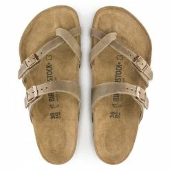 Birkenstock Women's Mayari Oiled Leather In Tobacco Brown -High Top Sales m a mayari 1011433 3 1100x