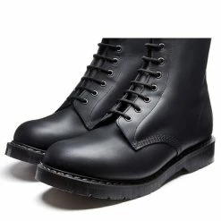 Solovair 8 Eye Derby Boot In Black Greasy -High Top Sales s8551bgg 105 3 1100x