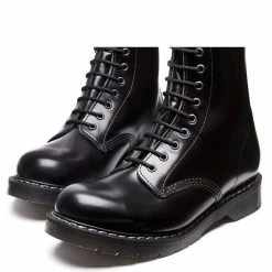 Solovair 8 Eye Derby Boot In Black Hi-Shine -High Top Sales s8551bkg 103 3 1100x