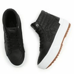 Vans Women's Emboss Check Sk8-Hi Stacked In Black/True White 9 Vans Women's Emboss Check Sk8-Hi Stacked In Black/True White -High Top Sales vn 0a4btwa5s 4172 3 1100x