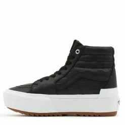Vans Women's Emboss Check Sk8-Hi Stacked In Black/True White 10 Vans Women's Emboss Check Sk8-Hi Stacked In Black/True White -High Top Sales vn 0a4btwa5s 4172 4 1100x